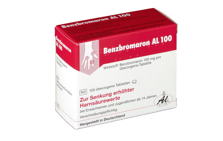 Benzbriomaron được sử dụng để ngăn chặn cơn đau gút cấp tính